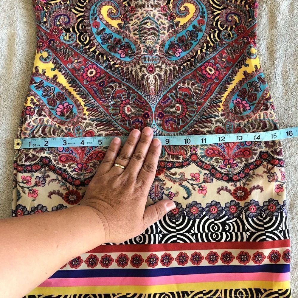 NWOT Bebe Paisley Deja Vu Dress - Picture 14 of 15